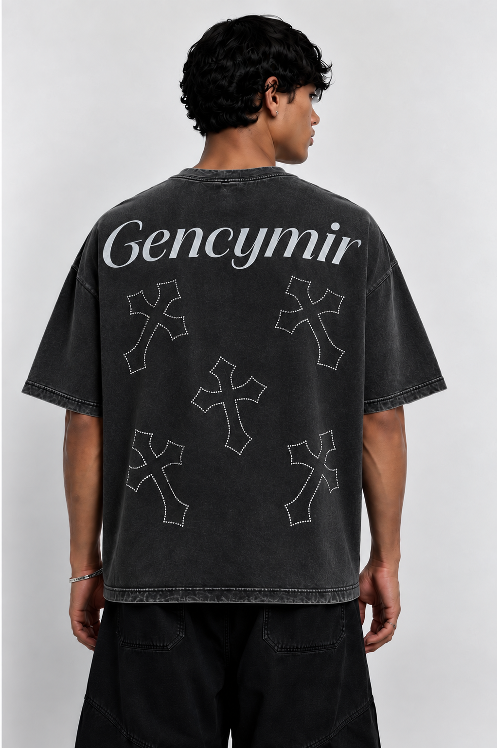 Gencymir Midnight Relic Tee – Washed Dark Grey