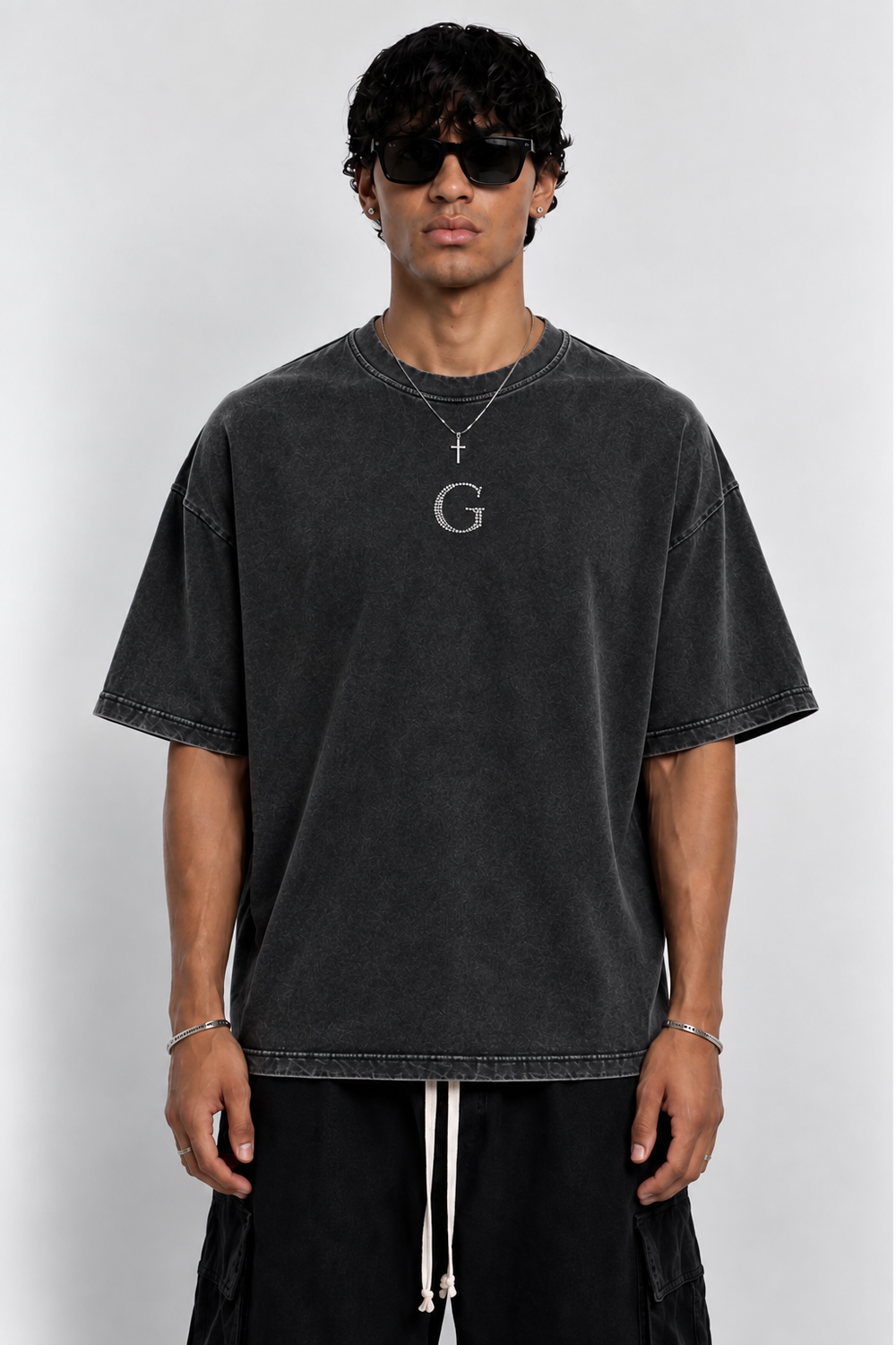Gencymir Midnight Relic Tee – Washed Dark Grey